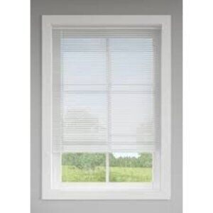 Levolor Trim+Go 1" Aluminum Mini Blind - Nickel Finish - 31.5" W x 72" L - NEW